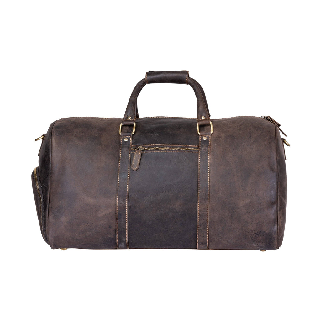 Leather Overnight Bag Milan - Rugged Leather - Brown GW12798BRN