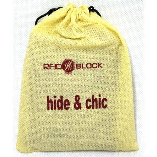 RFID lined Cow Hide Hunter Leather Wallet. 12006