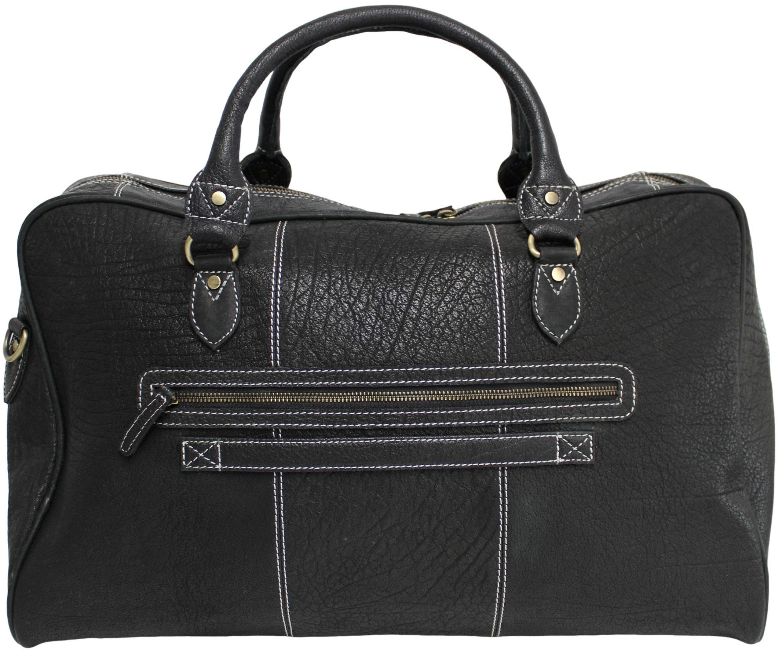Weekender Bag, Large Travel Duffel Bag Genuine Leather, Carry on Overnight Bag.