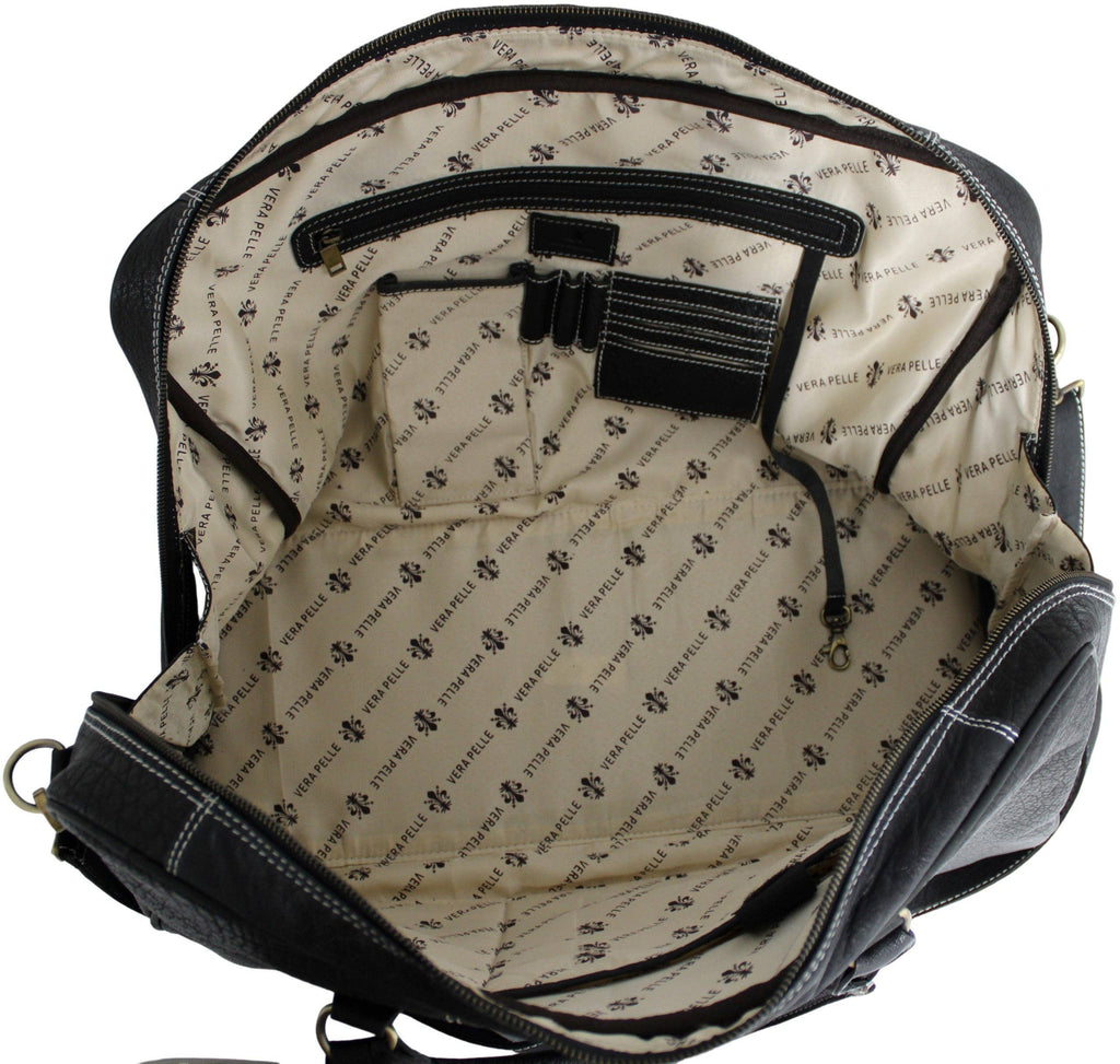 Weekender Bag, Large Travel Duffel Bag Genuine Leather, Carry on Overnight Bag.
